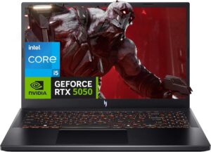 81ycK6FumML._AC_SL1500_.jpg acer Nitro V 15.6" FHD IPS 165Hz Gaming Laptop, Intel Core i5-13420H, NVIDIA GeForce RTX 5050 8GB GDDR7, 16GB RAM, 512GB SSD, Backlight Keyboard, Wi-Fi 6, Win 11 Pro, Black (Renewed)